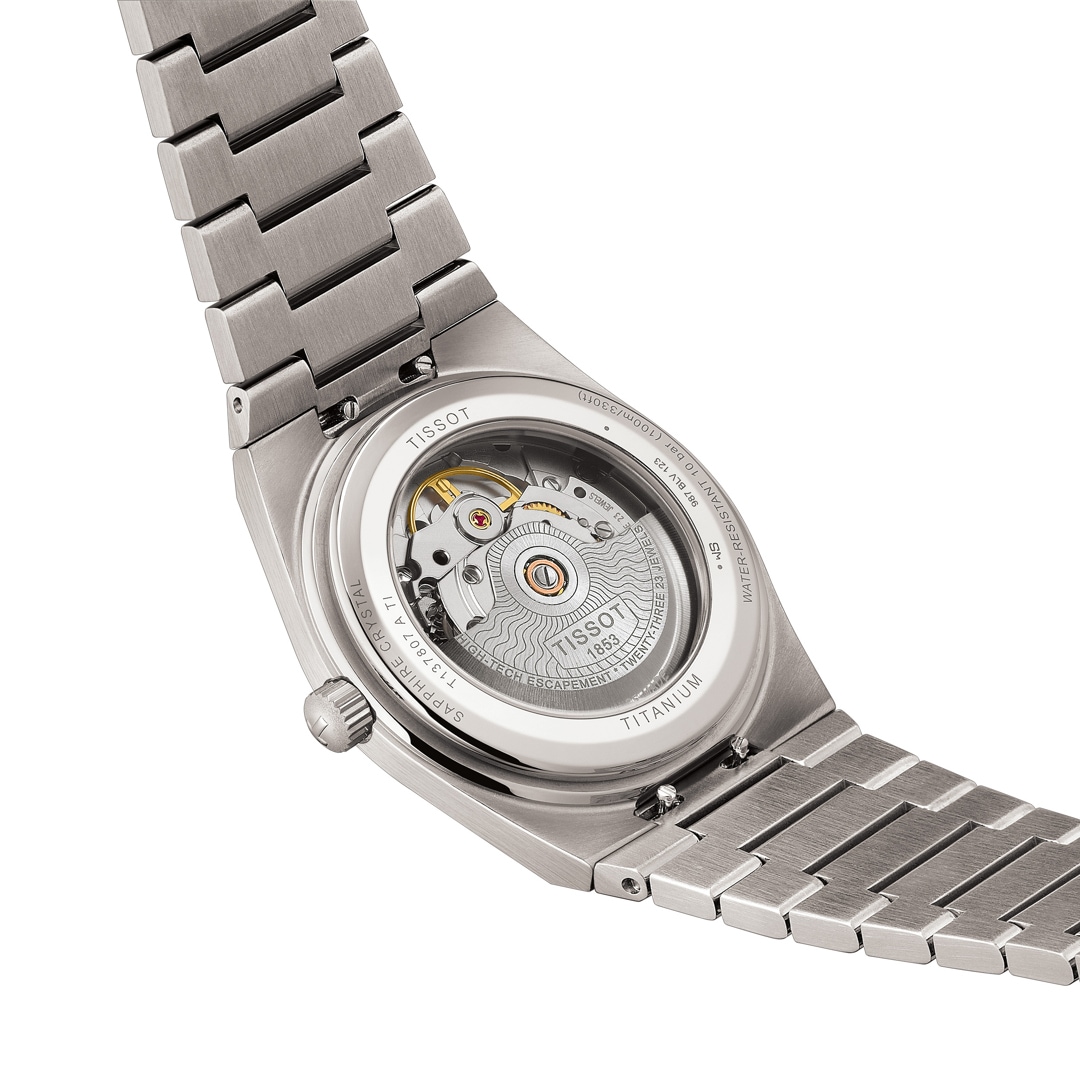 Tissot PRX 38 Titan Powermatic 80 Anthrazit