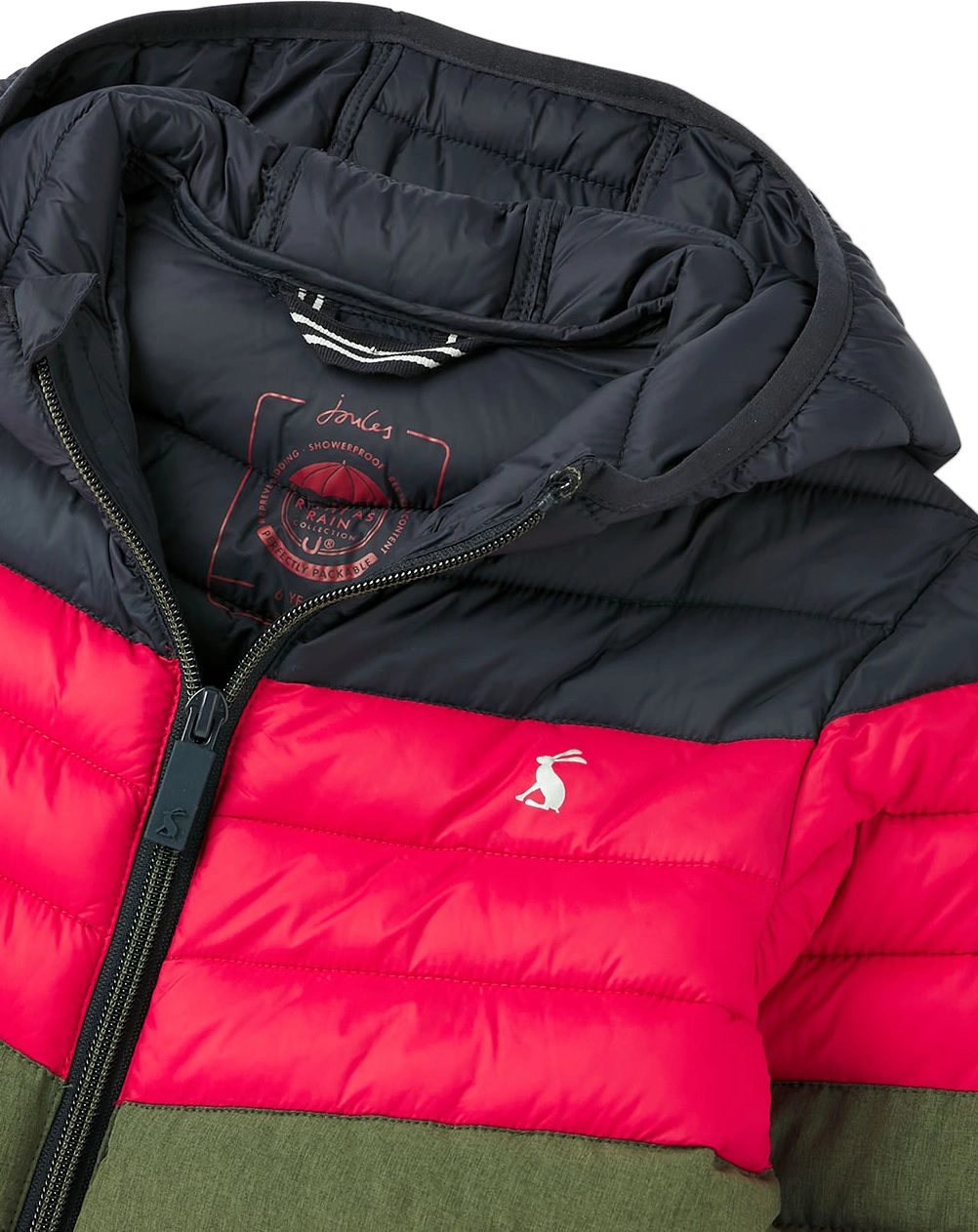 Winter-Steppjacke CAIRN COLOURBLOCK in rot/khaki