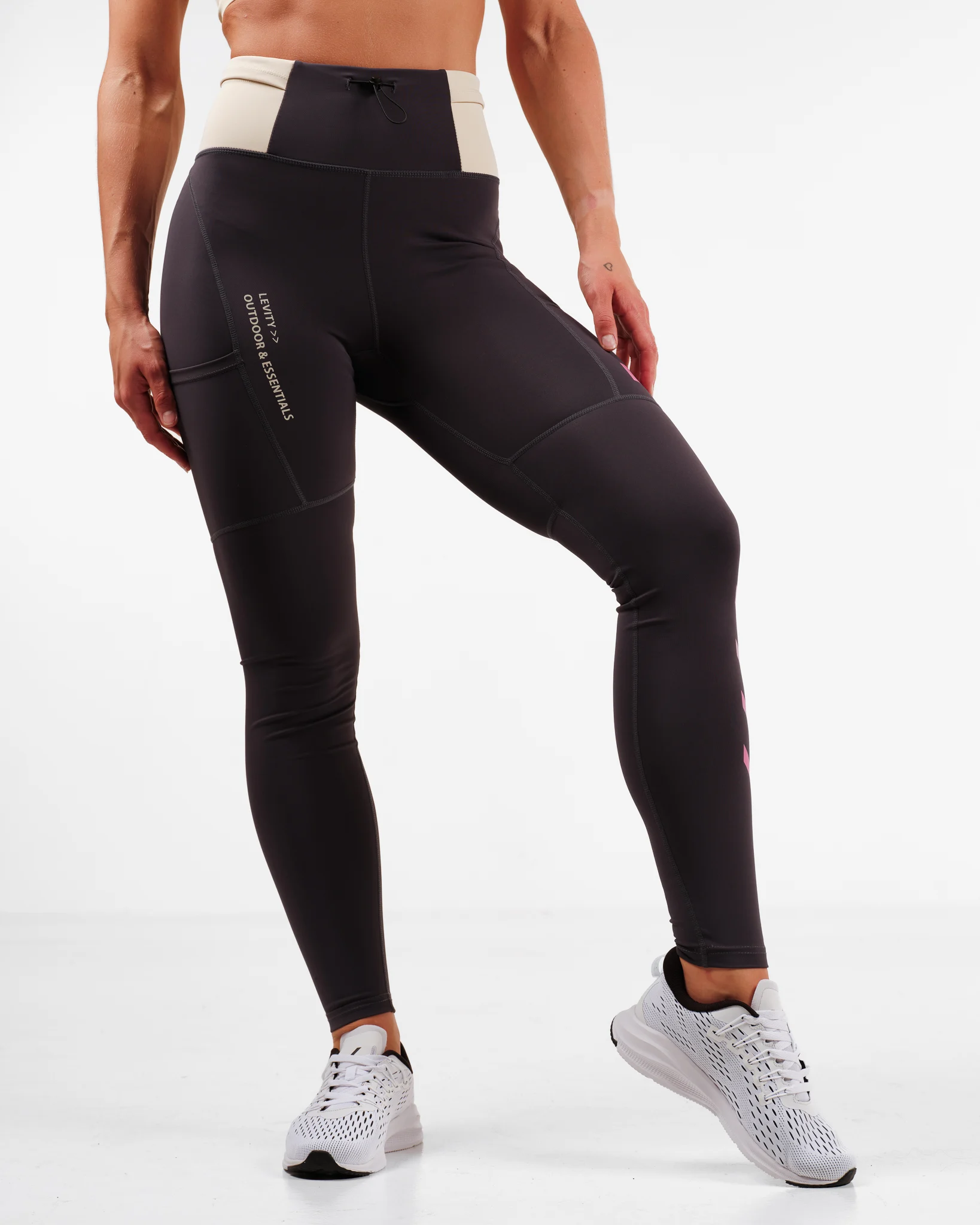 LEVITY Future Trail Tech Tights Dark Steel