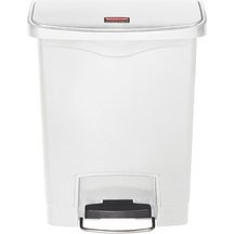 Collecteur à pédale Slim Jim, 30 litres, blanc
