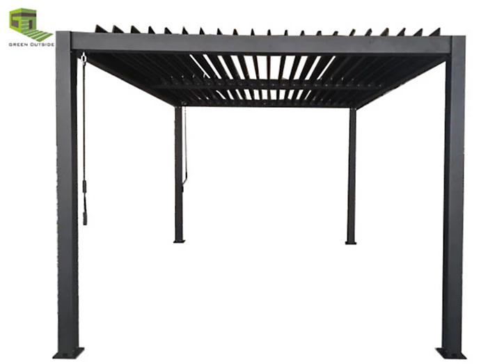 Pergola bioclimatique autoportante manuelle aluminium Green Outside Event 4 x 3 m