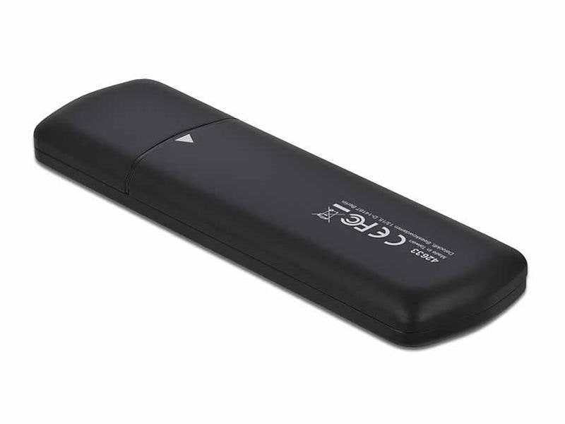 Delock Externes Gehäuse USB 3.1 Gen2 für M.2 NVME&SATA SSD Delock Externes USB Type-C Combo Gehäuse für M.2 NVMe PCIe oder SATA SSD – werkzeugfrei