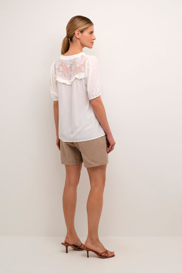 Culture CUasmine SS Blouse Spring gardenia