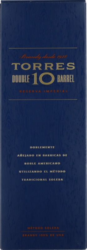 TORRES BRANDY 10 RESERVA IMPERIAL DOUBLE BARREL 1LTR