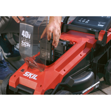 SKIL 20V grasmaaier 0130BA brushless 34cm   2 accu's 2,0Ah   snellader