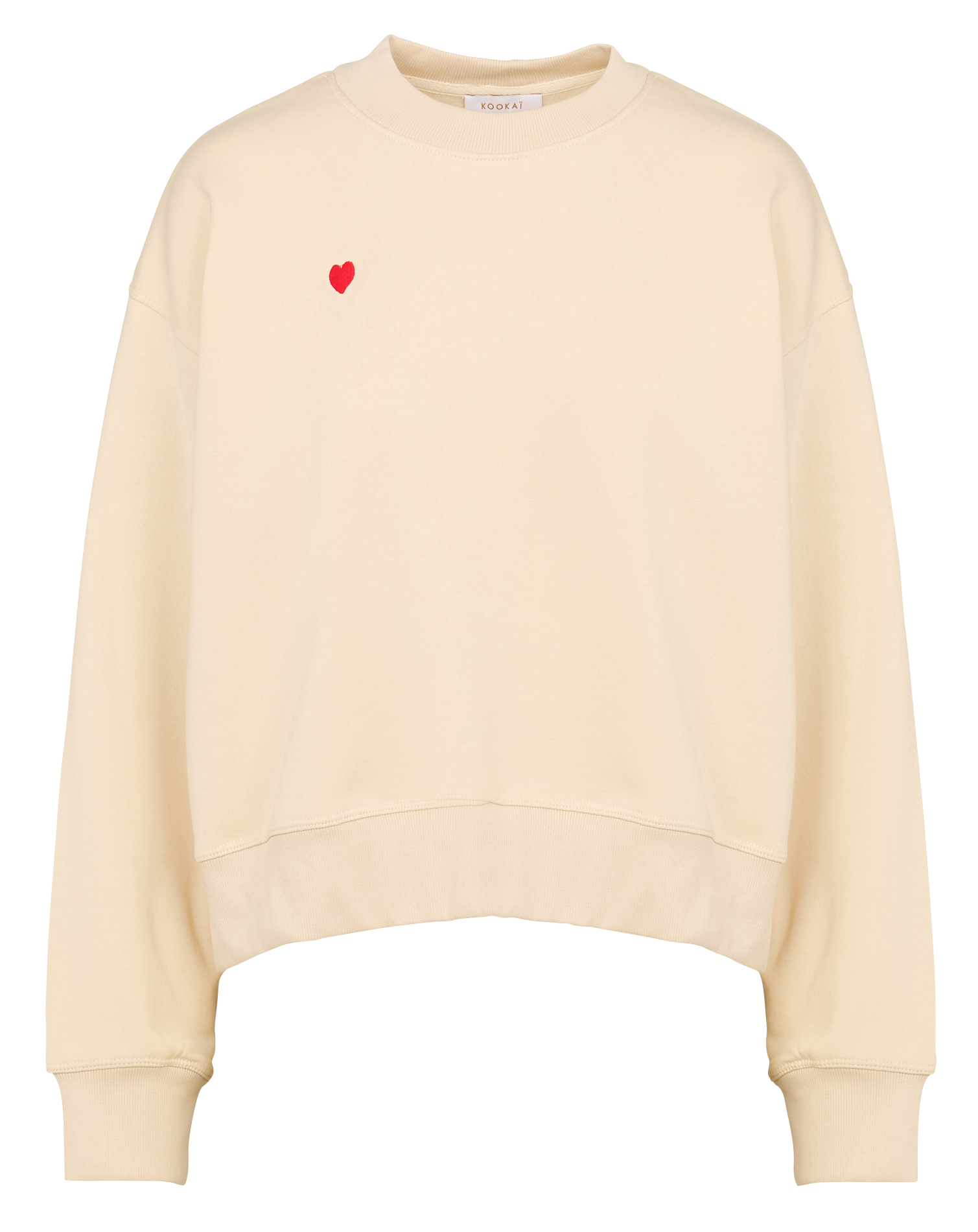 SUZY - Sweat ample en coton mélangé | Beige