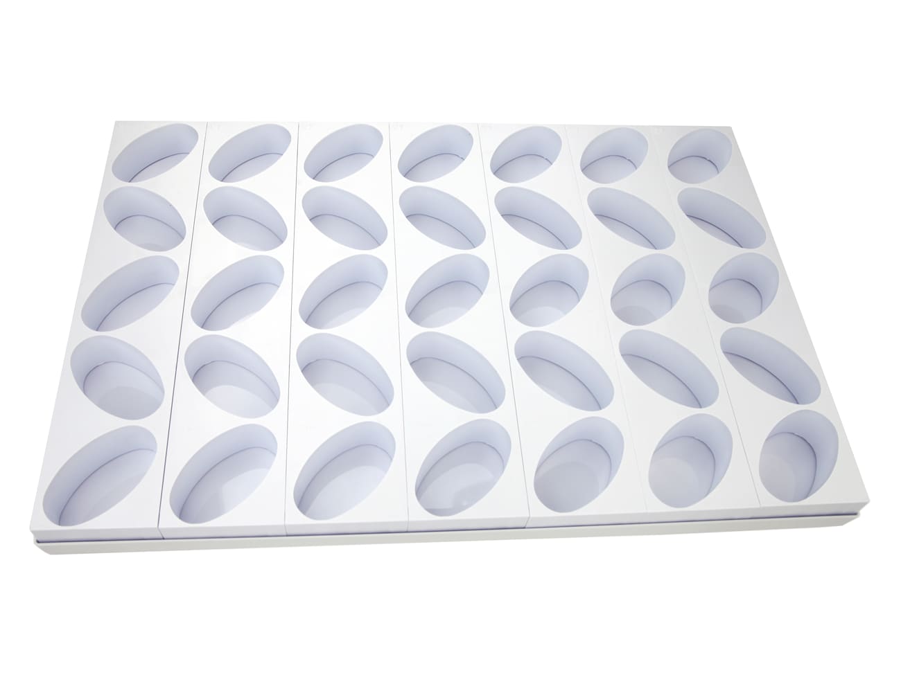 Plaque multimoules - 35 gâteaux (60 x 40 cm) - Ovale 8,7 x 5,1 cm - Martellato