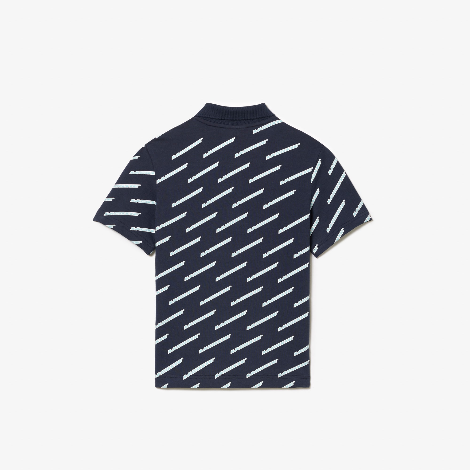 Polo imprimé garçon Lacoste en coton biologique Polos - Bleu - Lacoste - Garçon