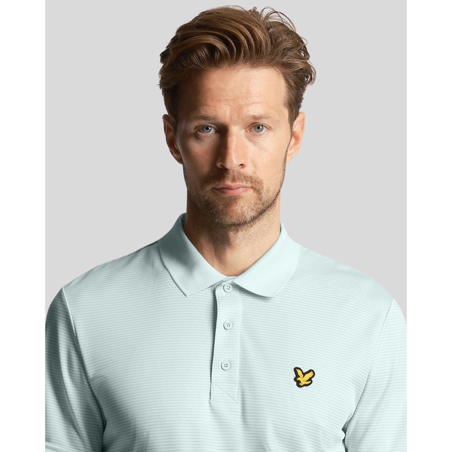 Lyle and Scott Golf Microstripe Polo Shirt
