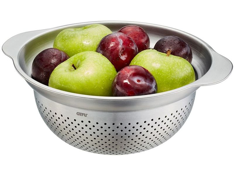 GEFU Abtropfsieb Premio Ø 23 cm, Silber Edelstahlseiher