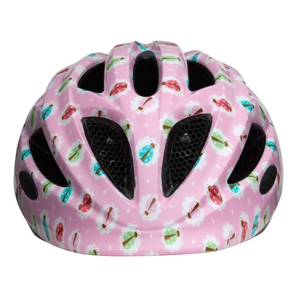 SYKKELHJELM URBAN BARN MED MARIHØNER 46-51CM ROSA