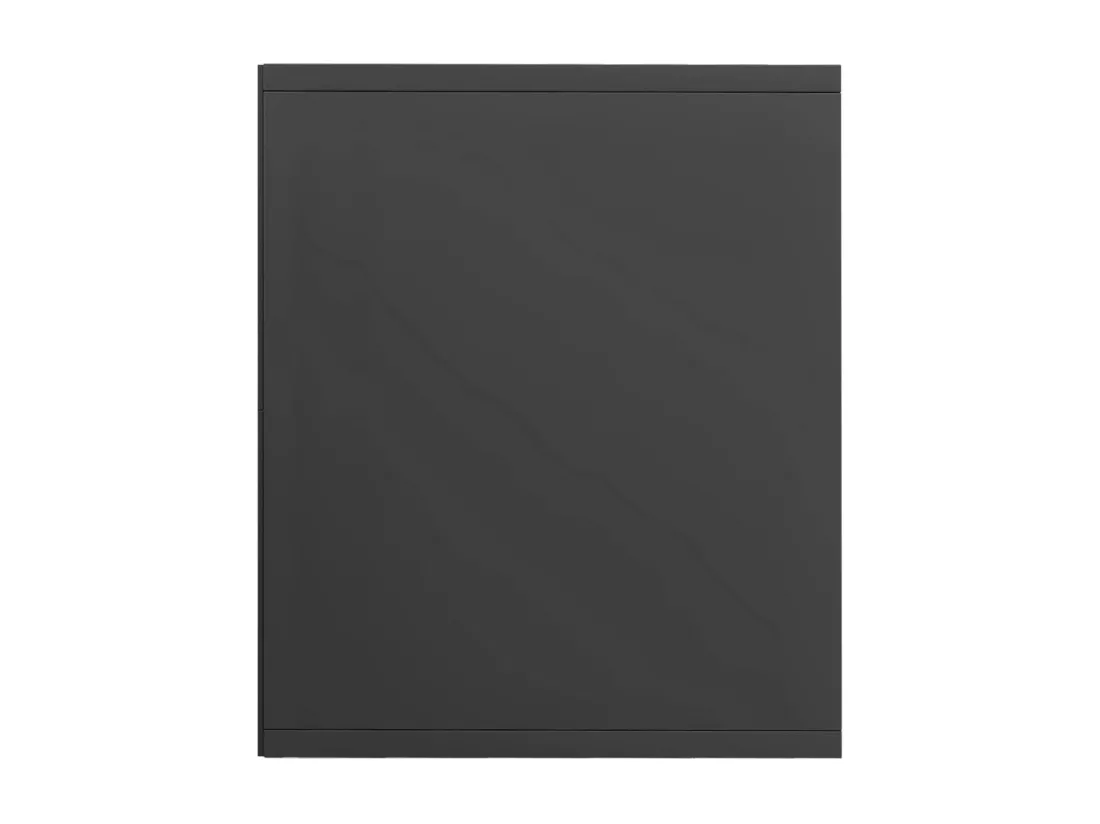 Bibliothèque/Meuble TV Gris brillant Bois d’ingénierie