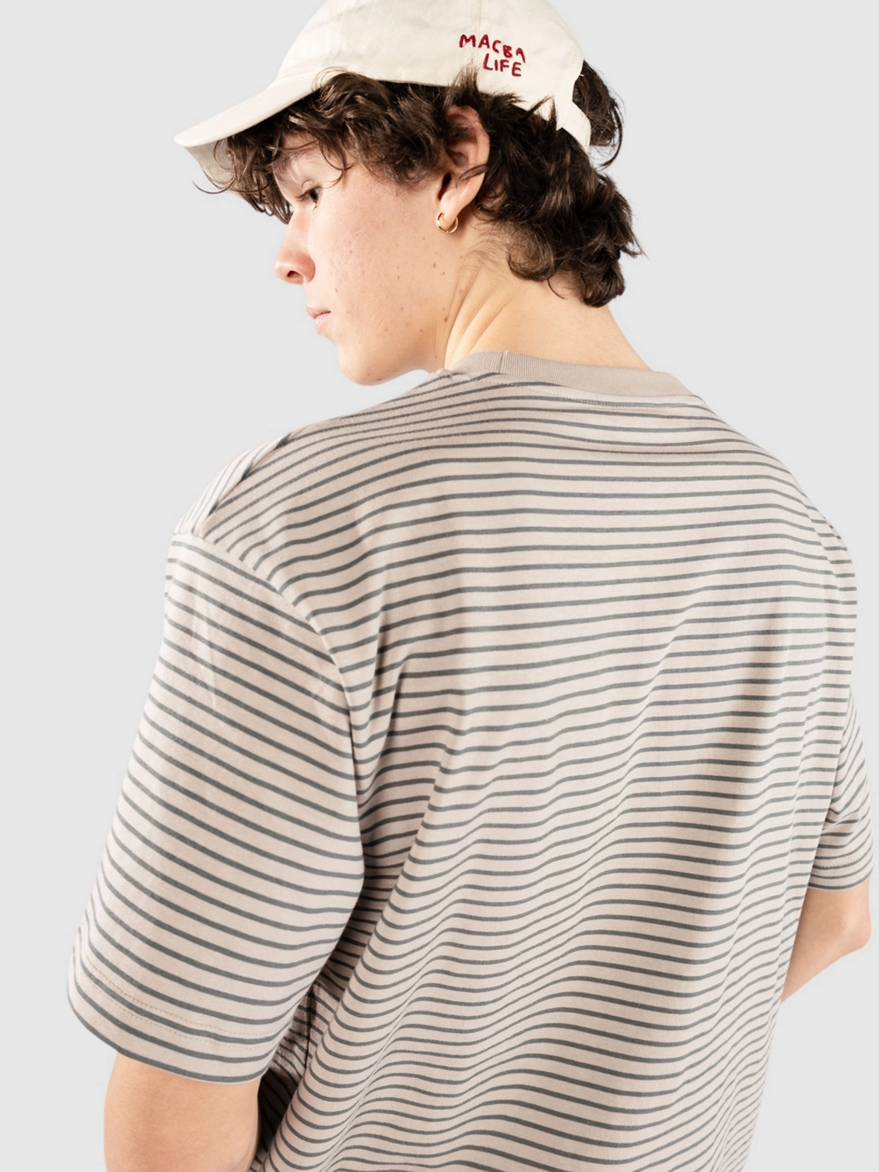 Blue Tomato Striped T-Shirt green stripe