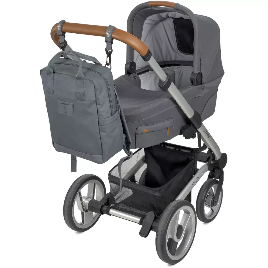 LÄSSIG Wickelrucksack Vividal Backpack anthracite