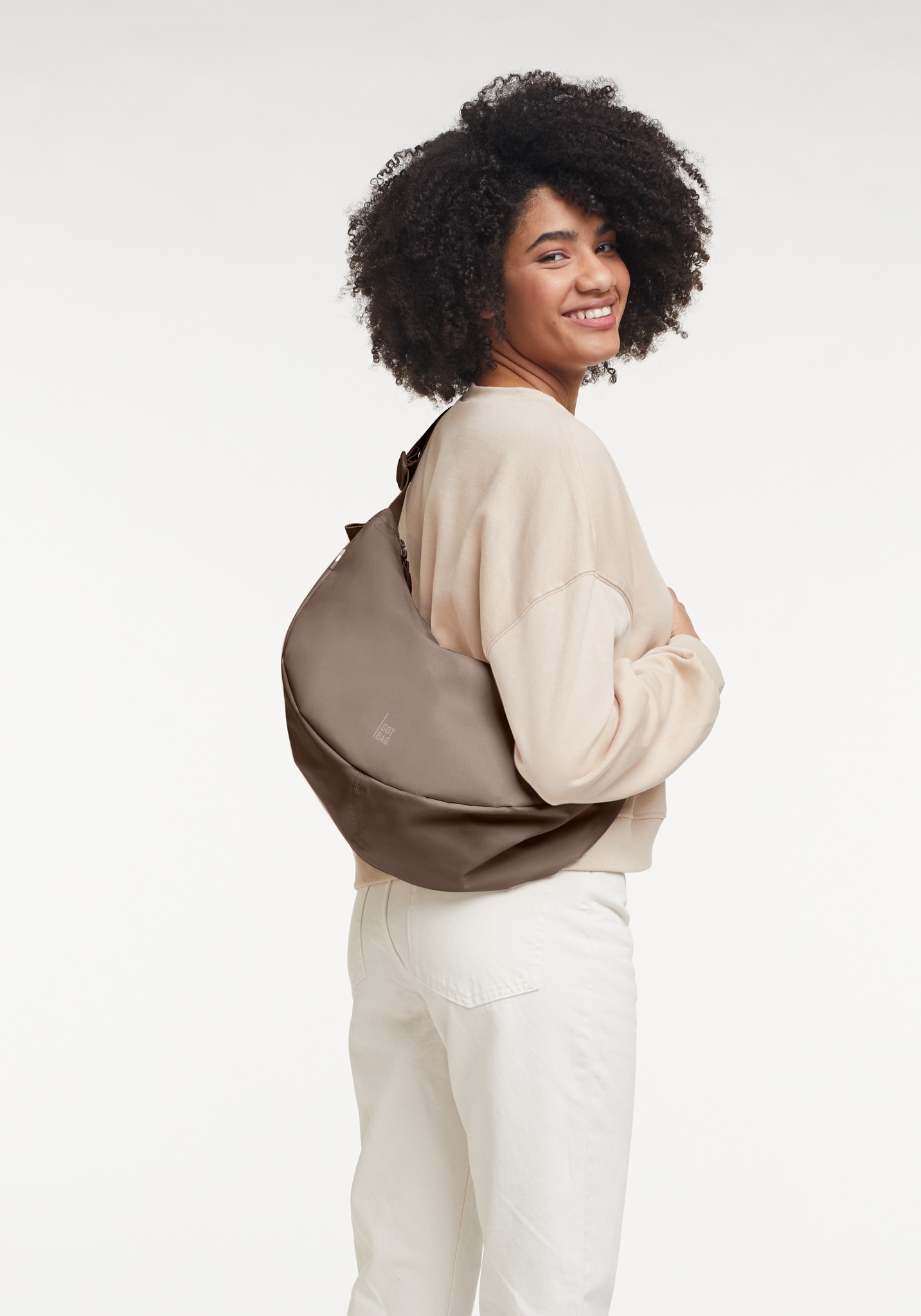 Got Bag Moon Bag Large Monochrome Oyster
