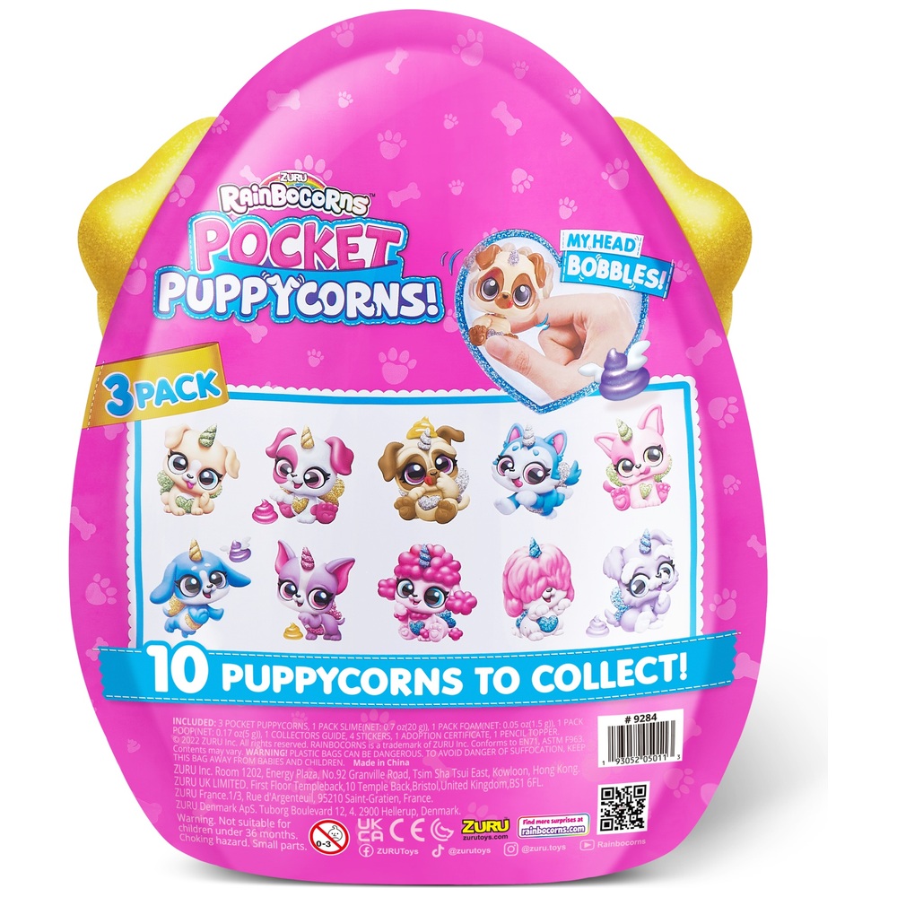 Rainbocorns Pocket Puppycorn 3er-Pack von ZURU