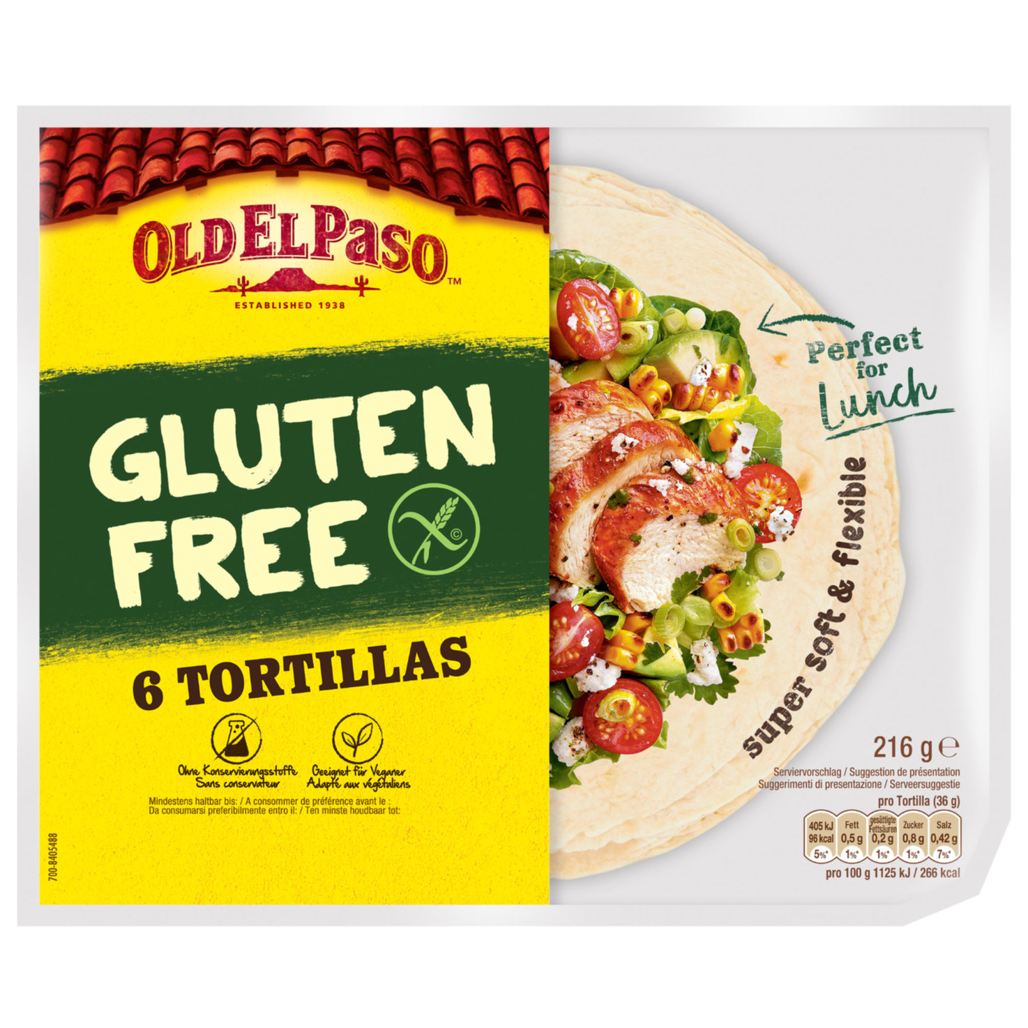 Old El Paso Tortilla glutenfrei 6 Stück