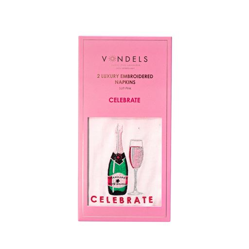 Vondels Broderet 2-pak Serviet, Celebrate, 45x45 cm