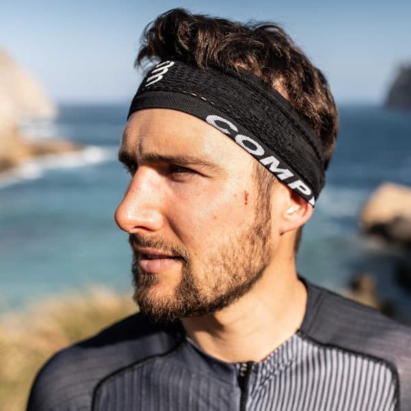 Bandeau running COMPRESSPORT THIN HEADBAND ON/OFF BLACK