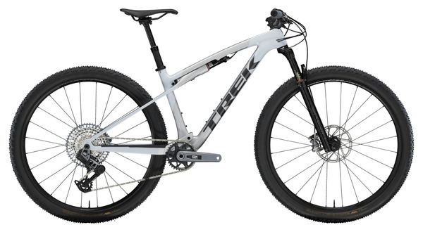 VTT Tout-Suspendu Trek Supercaliber 9.7 Sram GX Eagle AXS 12V 29'' Gris Perle Gén 2