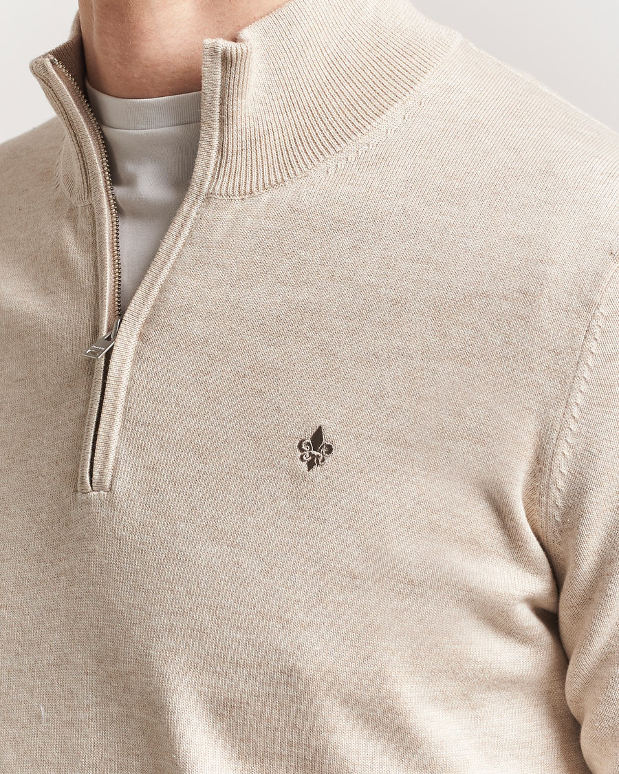 Morris Riley Cotton Half Zip Khaki