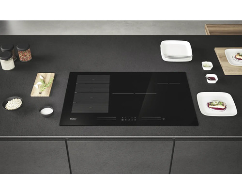 Frameloze inductiekookplaat HAIER 800 x 520 mm 6 inductiekookzones HAMTSJP86MC/1