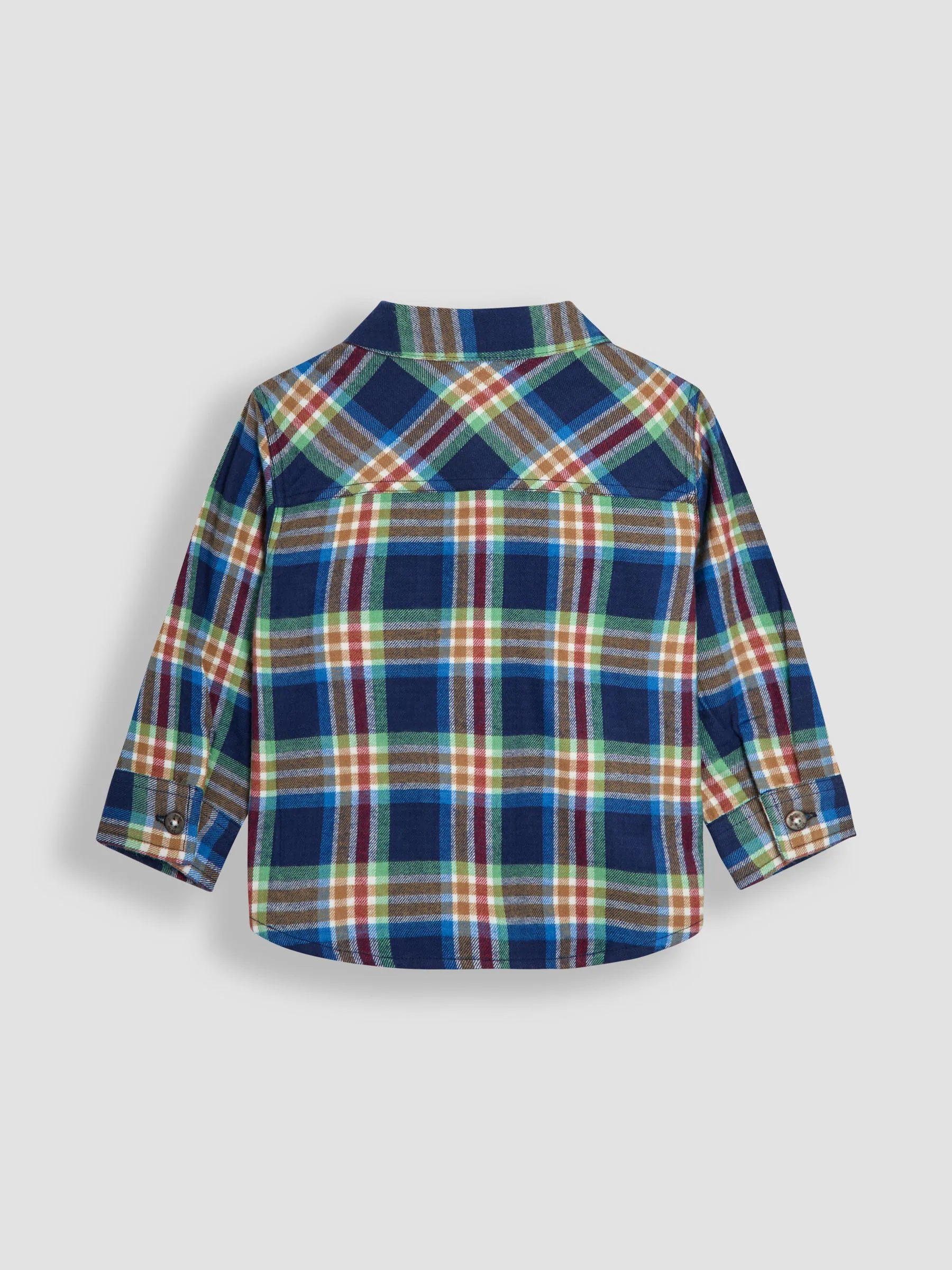 Marineblauw geruit - JoJo Maman Bébé Brushed Shirt