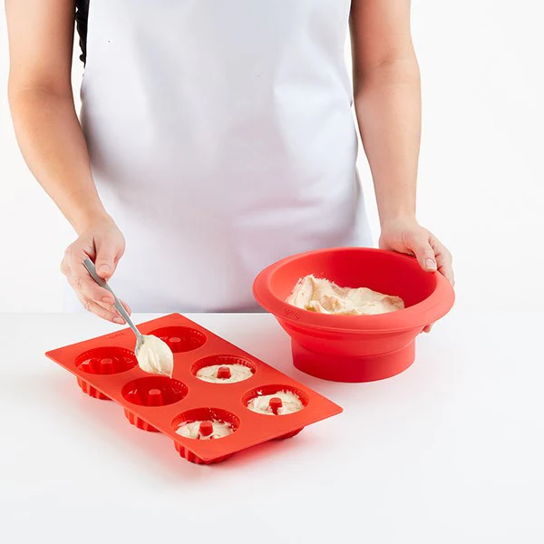 Moule silicone 6 minis kouglofs 90 ml Lékué