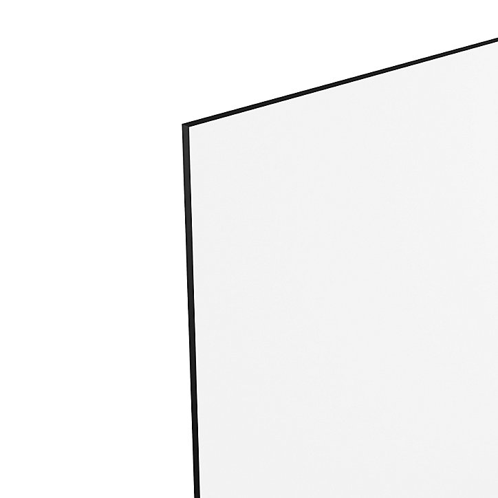 Crédence de cuisine blanc satin GoodHome Berberis l. 200 cm x H. 60 cm x Ep. 10 mm