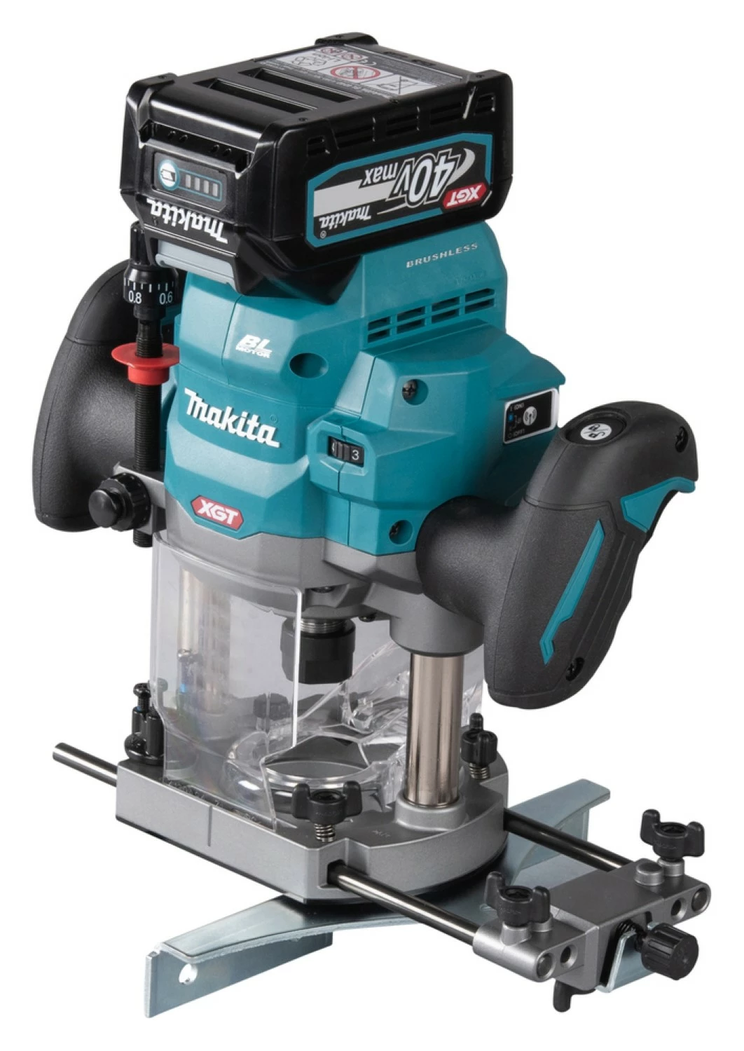 Makita RP001GZ02 XGT 40V Max Bovenfrees body in Mbox - 1900W - 12 mm