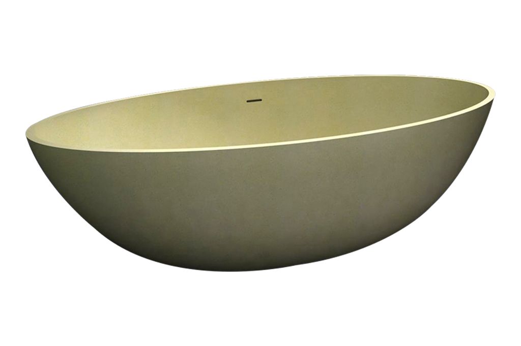 Best Design Solid New Stone vrijstaand bad 180x85x52cm Sandstone