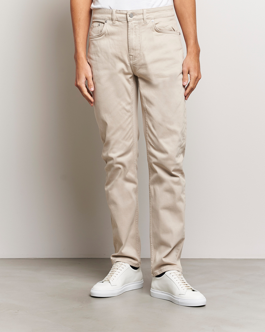 Morris James Brushed 5-Pocket Pant Khaki