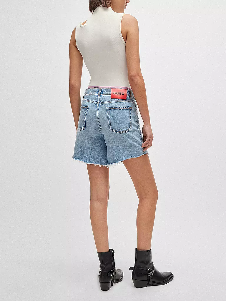 HUGO Jeansshorts GEALEA hellblau
