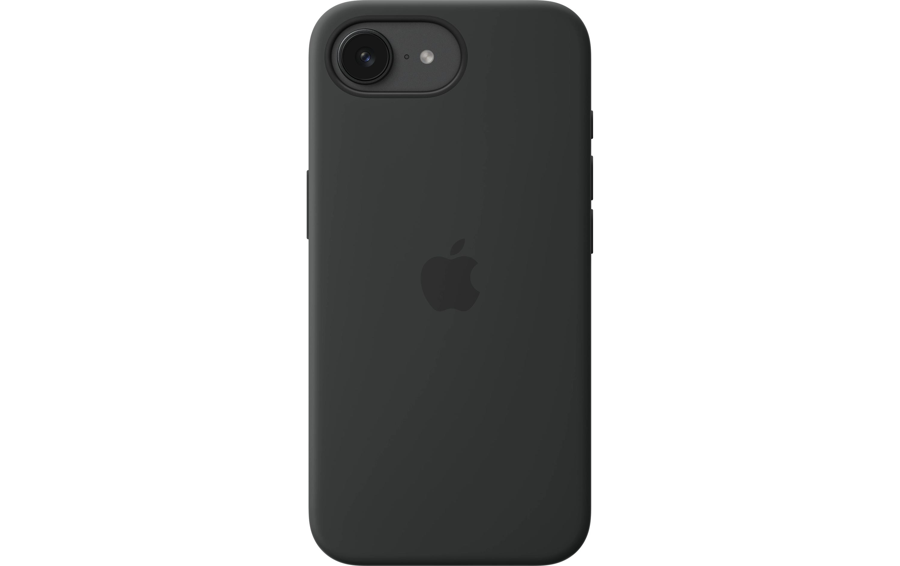 Silicone Case mit MagSafe iPhone 16e BlackSilikon-Backcover mit «MagSafe» für das Apple iPhone 16e