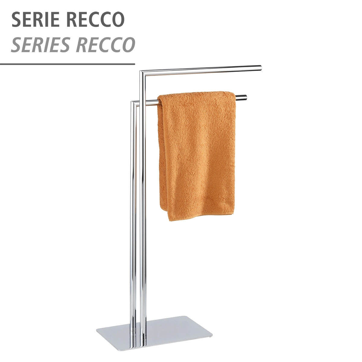 Wenko Recco handdoekhouder chroom