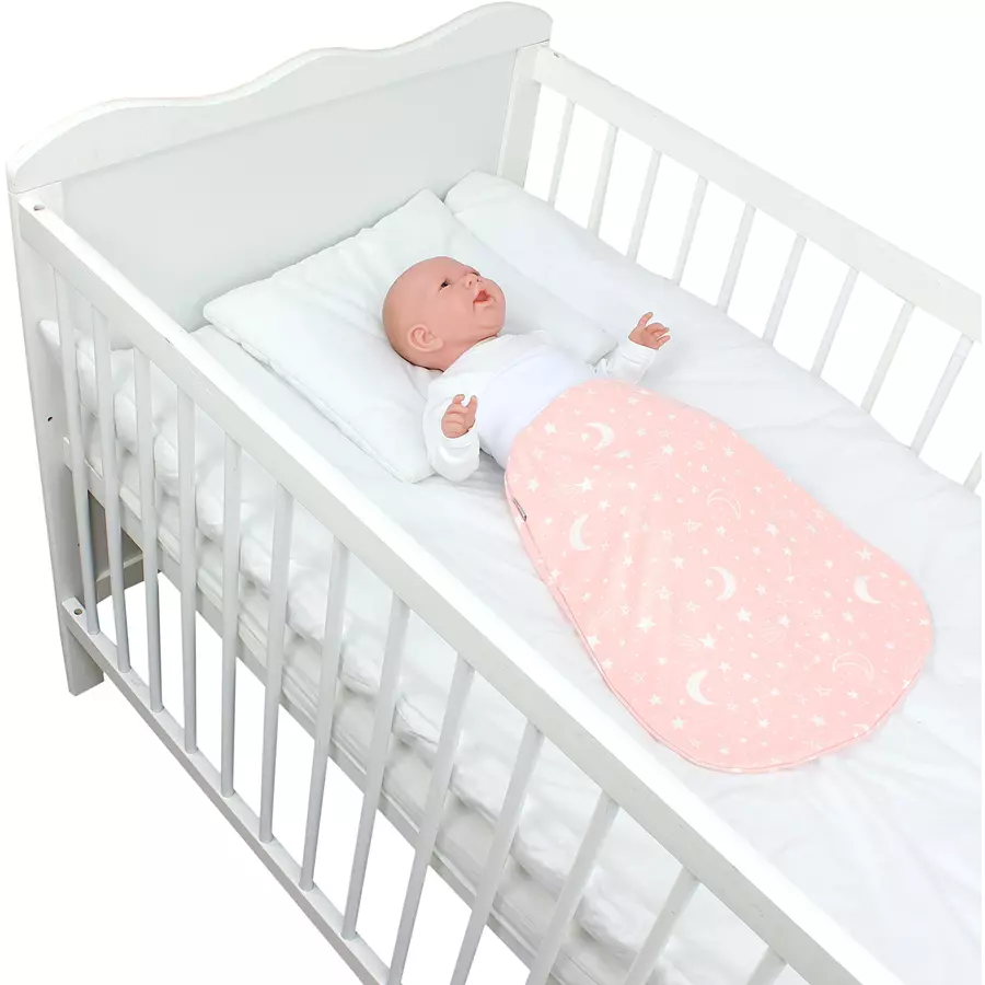 TupTam Baby Strampelsack mit breitem Bund Unwattiert rosa Modell 2