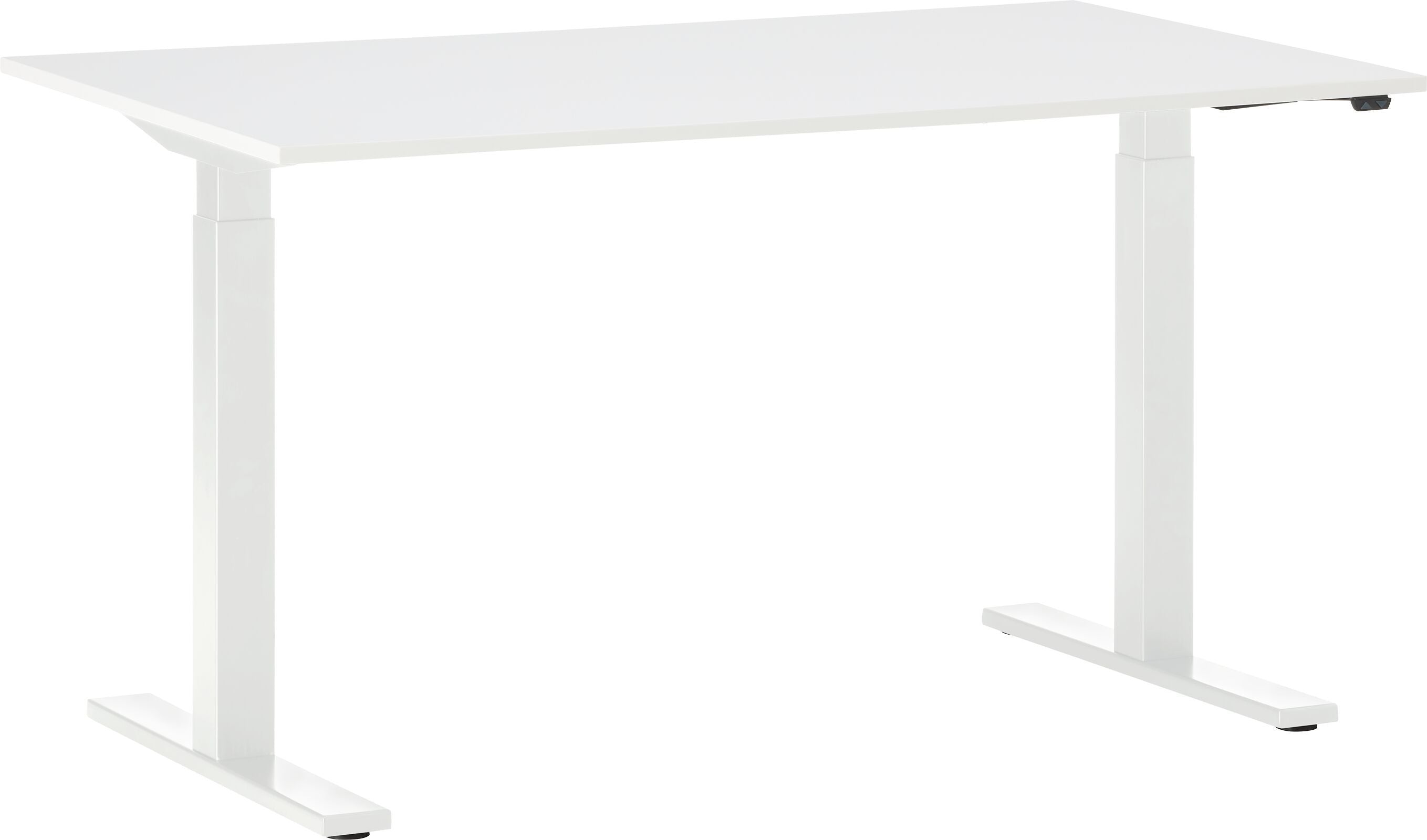 FLEXCUBE EASY Schreibtisch höhenverstellbar - Weiss / B: 120.0 cm x T: 70.0 cm x H: 68.0 cm