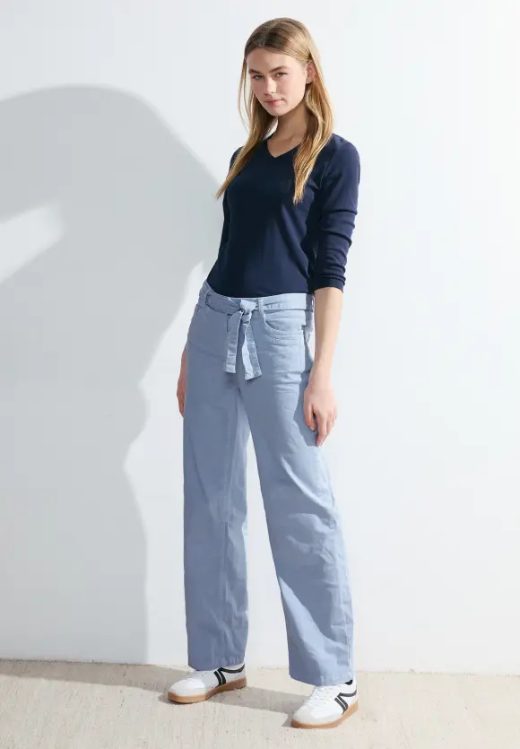 Loose Fit Jeans - tranquil blouse blue