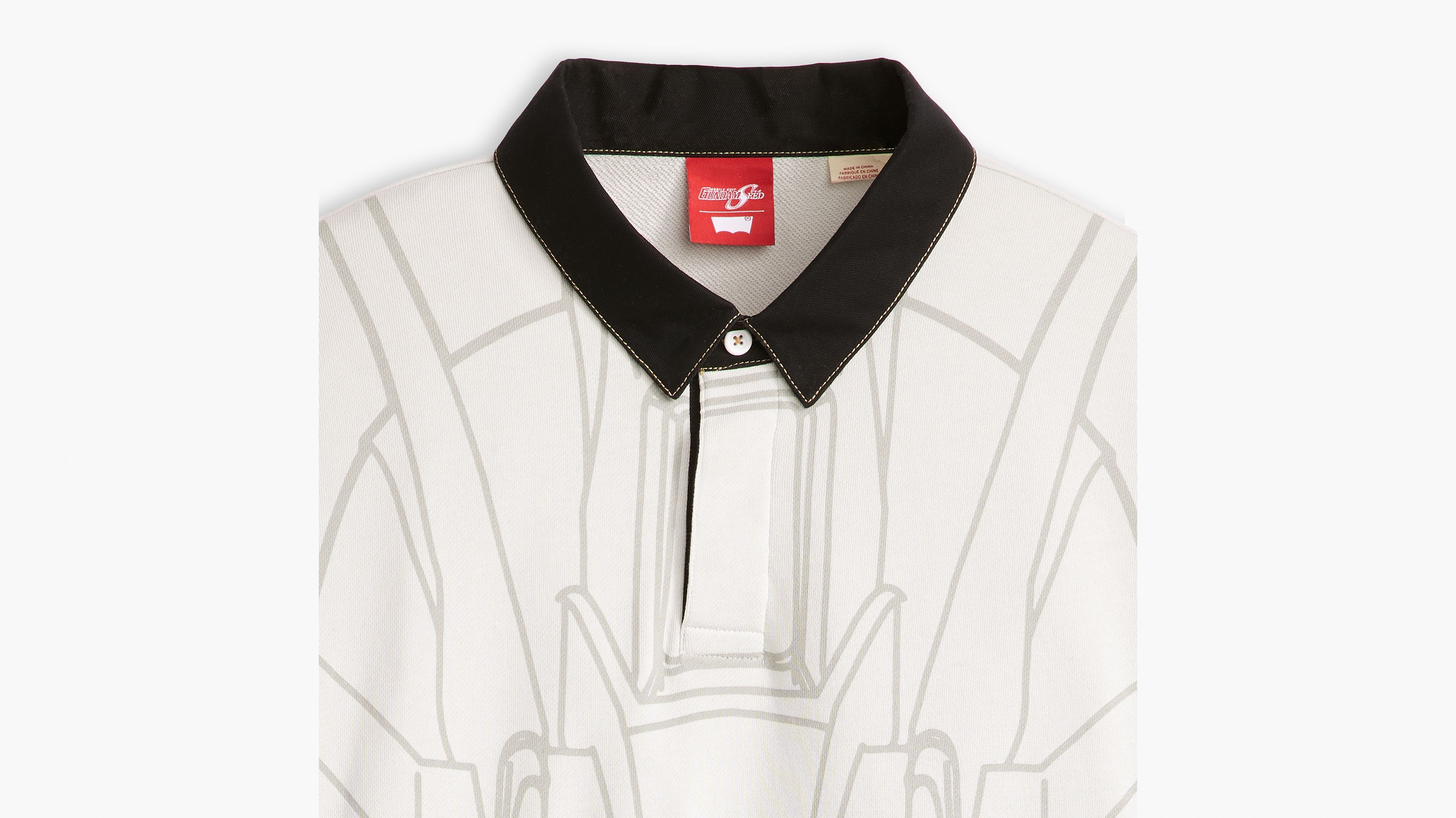 Polo de rugby Levi's® x Gundam SEED - Robolution Grey - Gris