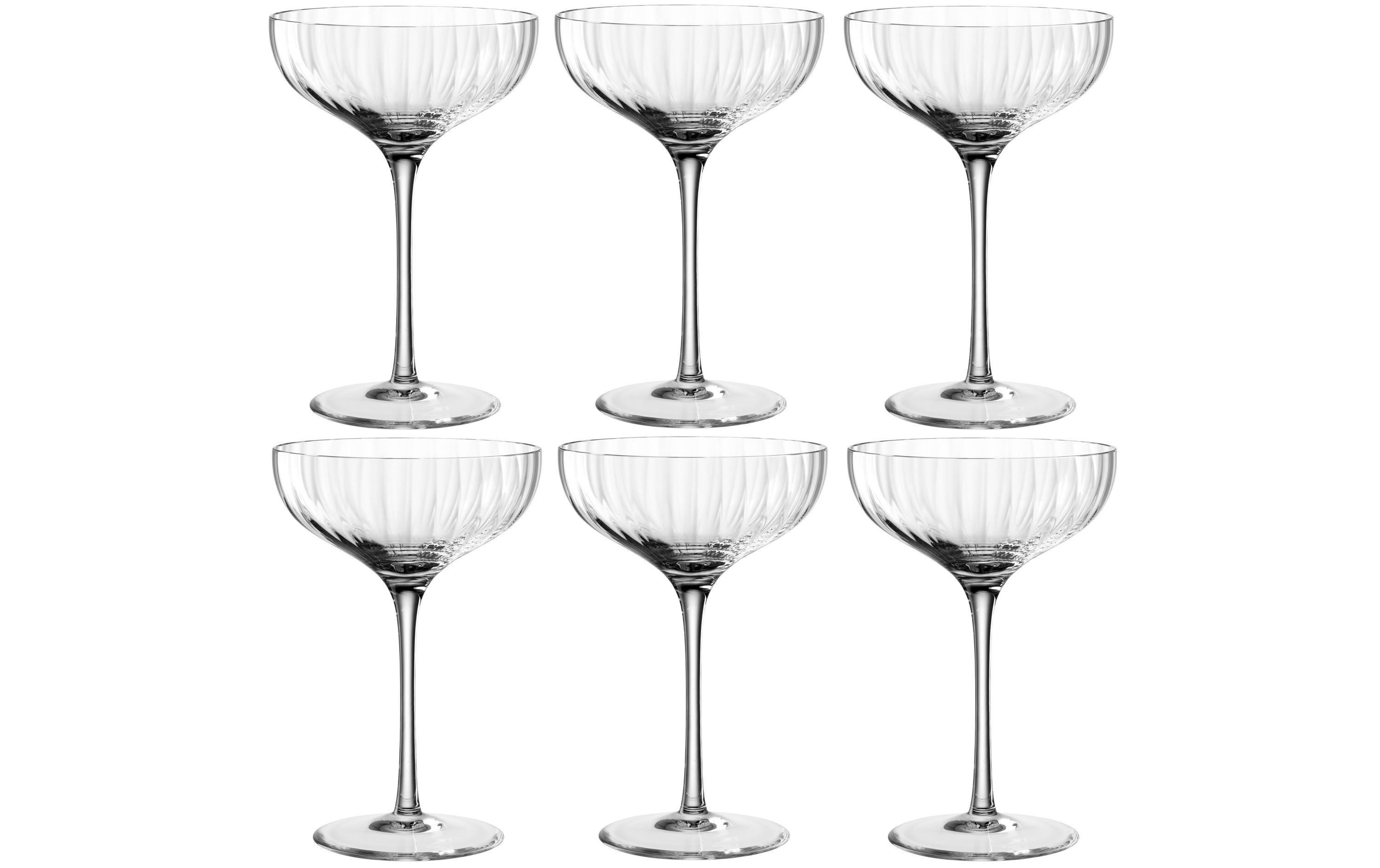 Champagnerglas Poesia 260 ml, 6 Stück, TransparentGläser geeignet für Champagner oder Schaumweine