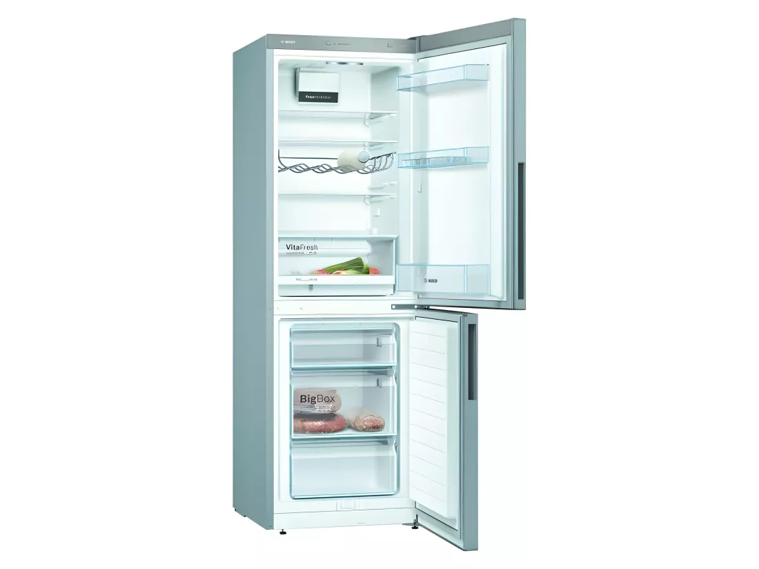 Réfrigérateurs combinés 340L Froid Low Frost BOSCH 65cm E, KGV33VLEAS