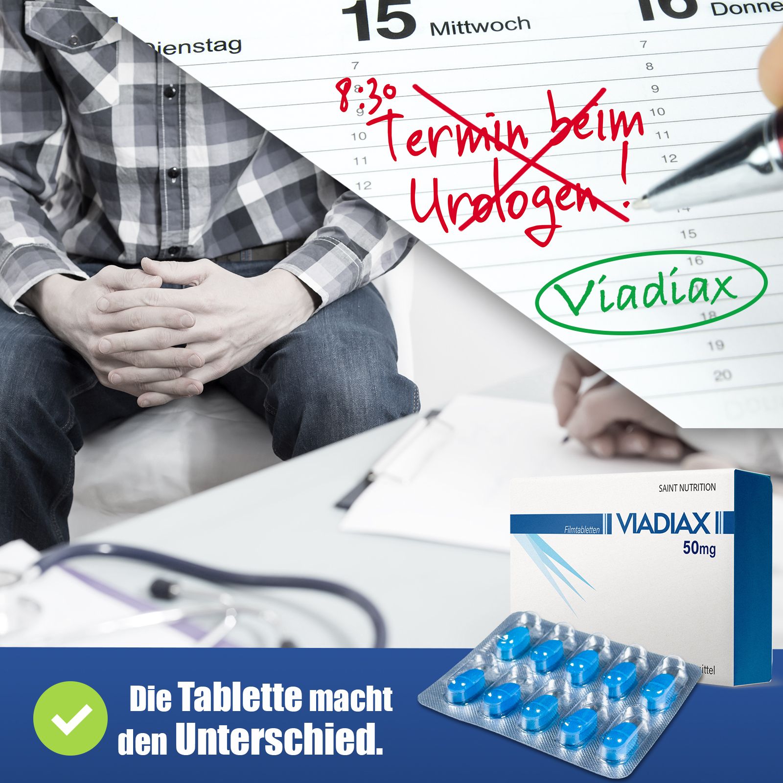 Viadiax® Filmtabletten 50mg | Potenzmittel