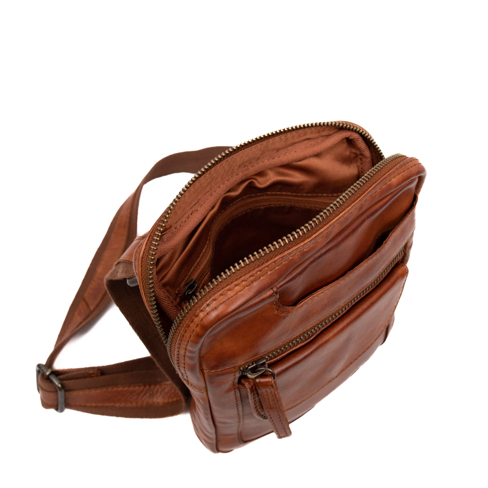Bear Design Cow Lavato Schoudertas Sasha Cognac CL42993