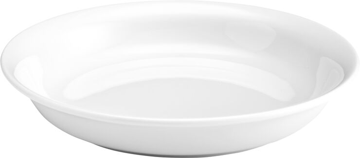 Pillivuyt Bourges dyb tallerken 21 cm. Hvid