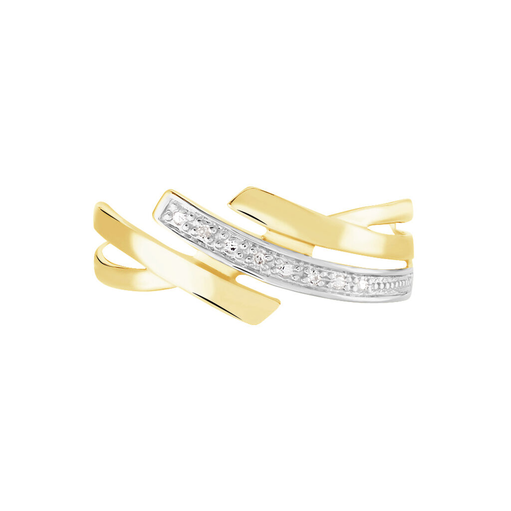 Bague Nermine Or Jaune Diamant
