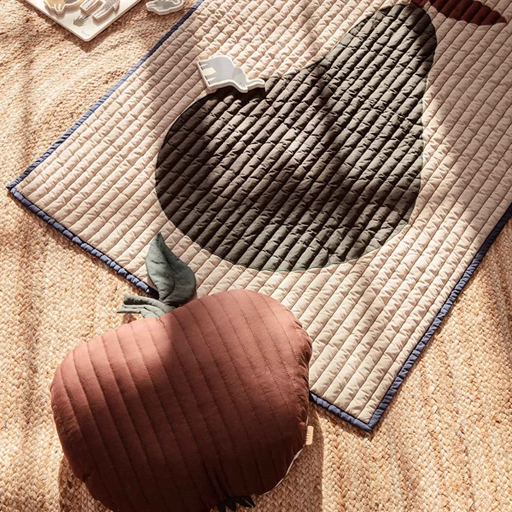 Apple Quilted Cushion Cinnamon - Ferm Living | Luksusbaby