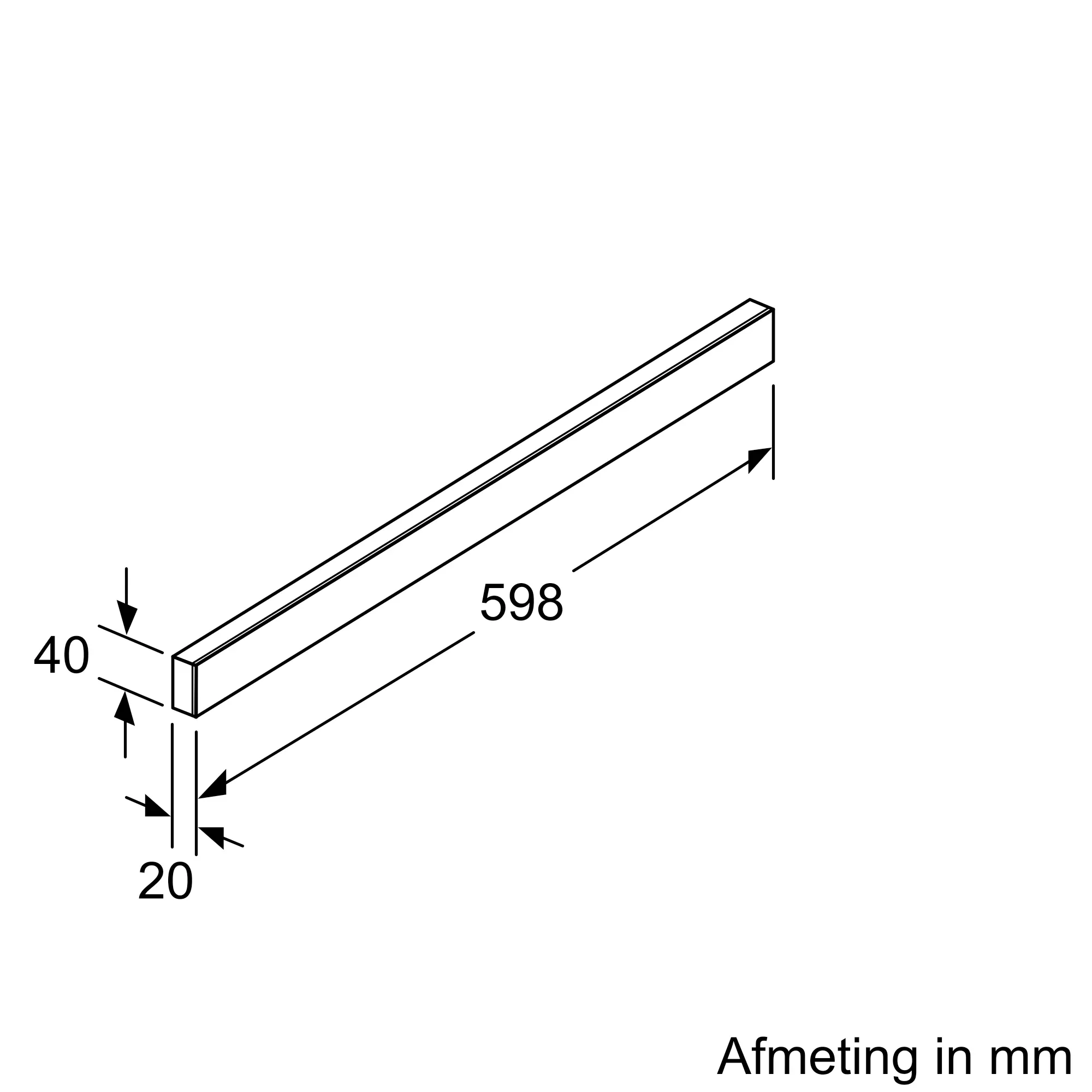 Greeplijst Zwart DSZ4686 • 17005053