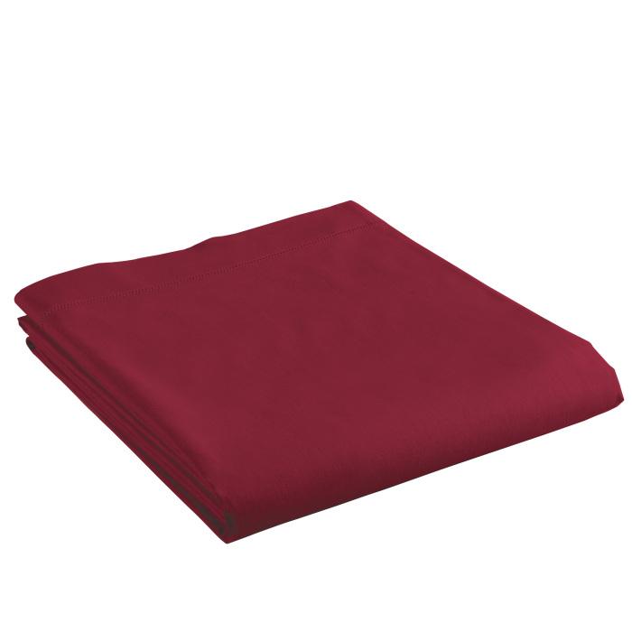 DRAP PLAT 1 PERSONNE 180X290CM UNI LINA BOURGOGNE