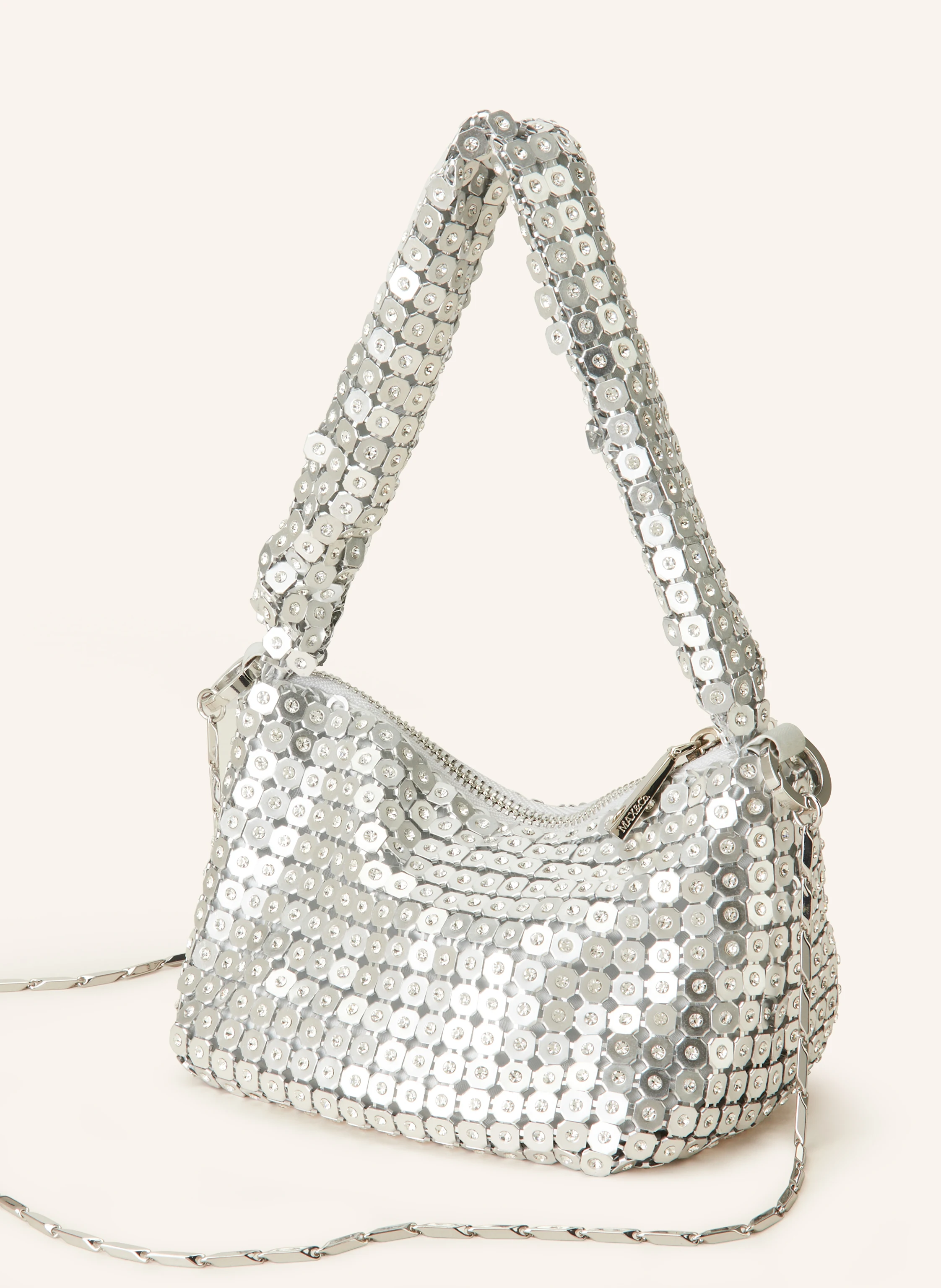 MAX & Co. Handtasche MESHIE mit Schmucksteinen