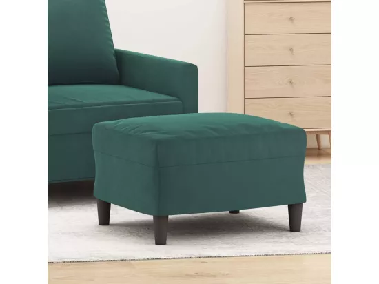 Repose-pied Vert foncé 60x50x41 cm Velours